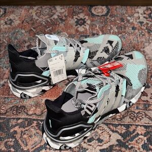 adidas Black and Gray Patterned Sneakers